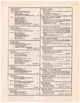 Schedule of events