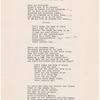 Typed lyric sheet