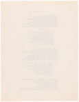 Typed lyric sheet