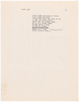 Typed lyric sheet