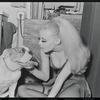 Cabaret, publicity photo of Jill Haworth and her bulldog