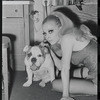 Cabaret, publicity photo of Jill Haworth and her bulldog