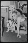 Cabaret, publicity photo of Jill Haworth and her bulldog