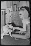 Cabaret, publicity photo of Jill Haworth and her bulldog