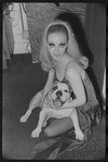 Cabaret, publicity photo of Jill Haworth and her bulldog