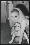 Cabaret, publicity photo of Jill Haworth and her bulldog