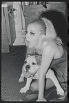 Cabaret, publicity photo of Jill Haworth and her bulldog