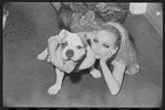 Cabaret, publicity photo of Jill Haworth and her bulldog