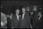 Jack Gilford and Mike Nichols at opening night of the stage production Cabaret