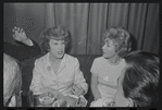 Ethel Merman [left] and unidentified at opening night of the stage production Cabaret