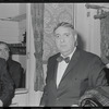 Zero Mostel [center] and unidentified at the opening night of stage production Cabaret