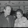 Hal Holbrook [left] and unidentified at opening night of the stage production Cabaret