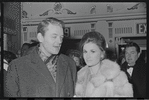 Hal Holbrook [left] and unidentified at opening night of the stage production Cabaret