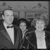 Ethel Merman [right] and unidentified others at opening night of the stage production Cabaret