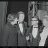 John V. Lindsay, Roddy McDowall [center] and unidentified others at the opening night of stage production Cabaret