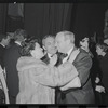 Harold Prince [right center] and unidentified others at opening night of stage production Cabaret