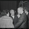 Harold Prince [right center] and unidentified others at opening night of stage production Cabaret