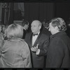 Harold Prince [center] and unidentified others at opening night of stage production Cabaret