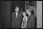 John V. Lindsay, Jill Haworth and Roddy McDowall at the opening night of stage production Cabaret