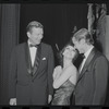 John V. Lindsay, Jill Haworth and Roddy McDowall at the opening night of stage production Cabaret