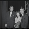 John V. Lindsay, Jill Haworth and Roddy McDowall at the opening night of stage production Cabaret