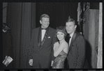 John V. Lindsay, Jill Haworth and Roddy McDowall at the opening night of stage production Cabaret