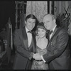 Roddy McDowall, Jill Haworth and Harold Prince at the opening night of stage production Cabaret