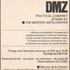 Window card for The New DMZ at The Mercer Arts Center