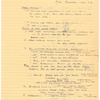 First rehearsal notes