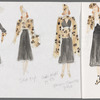 Busker Alley, costume sketches for Libby