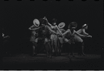 Melissa Hart [center] and unidentified others in the 1967 National tour of the stage production Cabaret