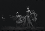 Melissa Hart [center] and unidentified others in the 1967 National tour of the stage production Cabaret