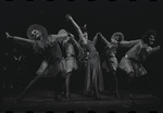 Melissa Hart [center] and unidentified others in the 1967 National tour of the stage production Cabaret