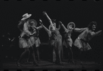 Melissa Hart [center] and unidentified others in the 1967 National tour of the stage production Cabaret