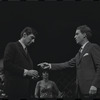 Gene Rupert and Michael Toles in the 1967 National tour of the stage production Cabaret
