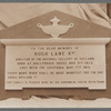 Photographs of memorial tablet