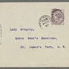 James, Henry (1843-1916). TLS to Lady Gregory