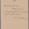 Willa Cather to Miss Aaron, 1906