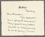 Willa Cather to Blanche Knopf, 1921