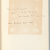 Page inscribed from Pearse to W. B. Yeats and then reinscribed from Yeats to Lady Gregory