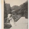 Frances Hodgson Burnett in her English garden