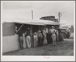 Commissary in the labor contractor's pea pickers camp. Canyon County, Idaho