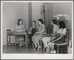 Waiting to see the doctor at the clinic of the FSA (Farm Security Administration) labor camp. Caldwell, Idaho