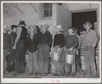 High school boys on their way to pick peas. Canyon County, Idaho