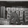 Crates of lettuce for shipment. Canyon County, Idaho