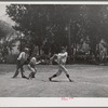 "Batter up" at the baseball game which was part of the Fourth of July celebration at Vale, Oregon
