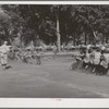 Kids tug of war at the Fourth of July celebration at Vale, Oregon