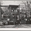 Spectators at kids' contests at the Fourth of July celebration at Vale, Oregon