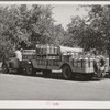 Truckload of milk cans of the Dairymen's Cooperative Creamery. Caldwell, Canyon County, Idaho. This cooperative handles about fifty percent of the creamery products of the Boise Valley; five other creameries handle the other fifty percent