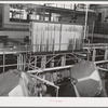 Scene in Dairymen's Cooperative Creamery. Caldwell, Canyon County, Idaho. Churns are in foreground, pasteurizing equipment in background